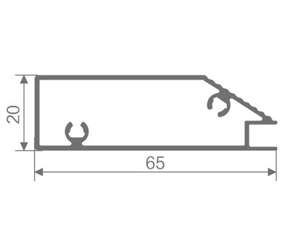 FZ-8821 perfil de aluminio extruido