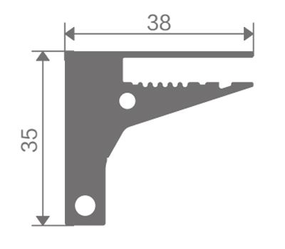 FZ-8824 perfil de aluminio extruido