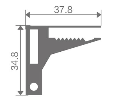 FZ-8825 perfil de aluminio extruido