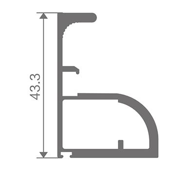 FZ-8809 perfil de aluminio extruido