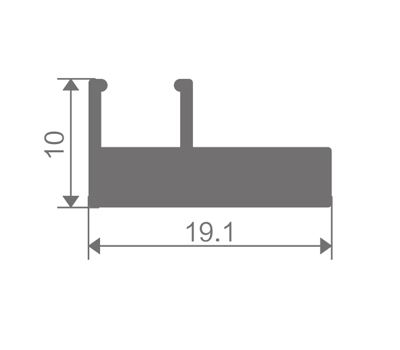 FZ-8817 perfil de aluminio extruido