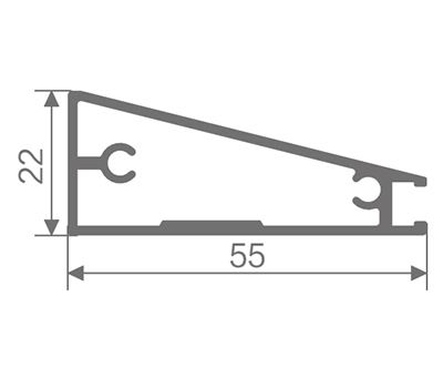 FZ-8818 perfil de aluminio extruido
