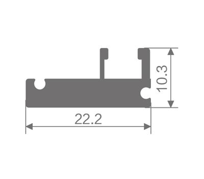 FZ-8819 perfil de aluminio extruido