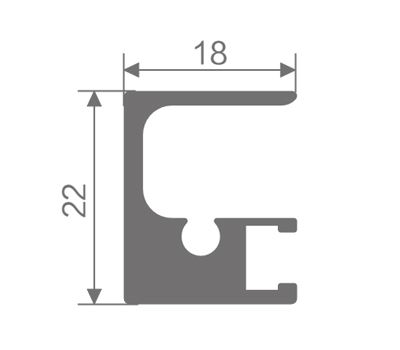 FZ-8820 perfil de aluminio extruido