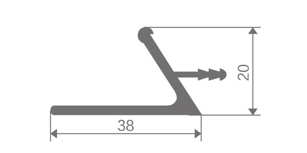 Tirador de barra de gabinete de aluminio