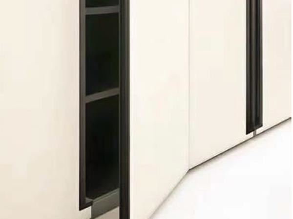 Tirador de puerta de armario de aluminio (en forma de L)