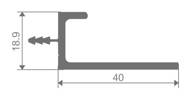 Tirador de barra de gabinete de aluminio