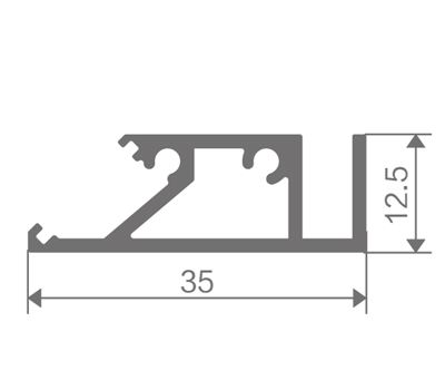 FZ-8845 perfil de aluminio extruido