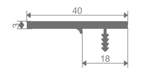 FZ-8906 perfil de aluminio extruido