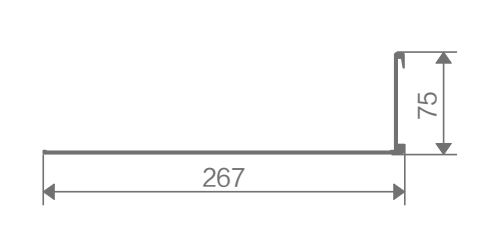 FZ-8852 perfil de aluminio extruido