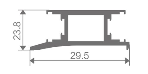 FZ-8853 perfil de aluminio extruido