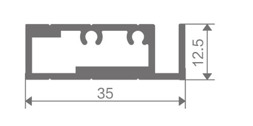 FZ-8844 perfil de aluminio extruido