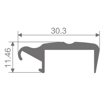 Perfil de aluminio FZ-8857