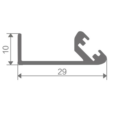 Perfil de aluminio FZ-8859