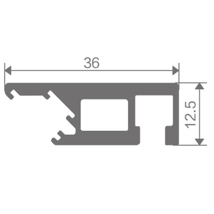 Perfil de aluminio FZ-8860