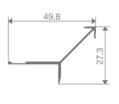 FZ-8883 perfil de aluminio extruido
